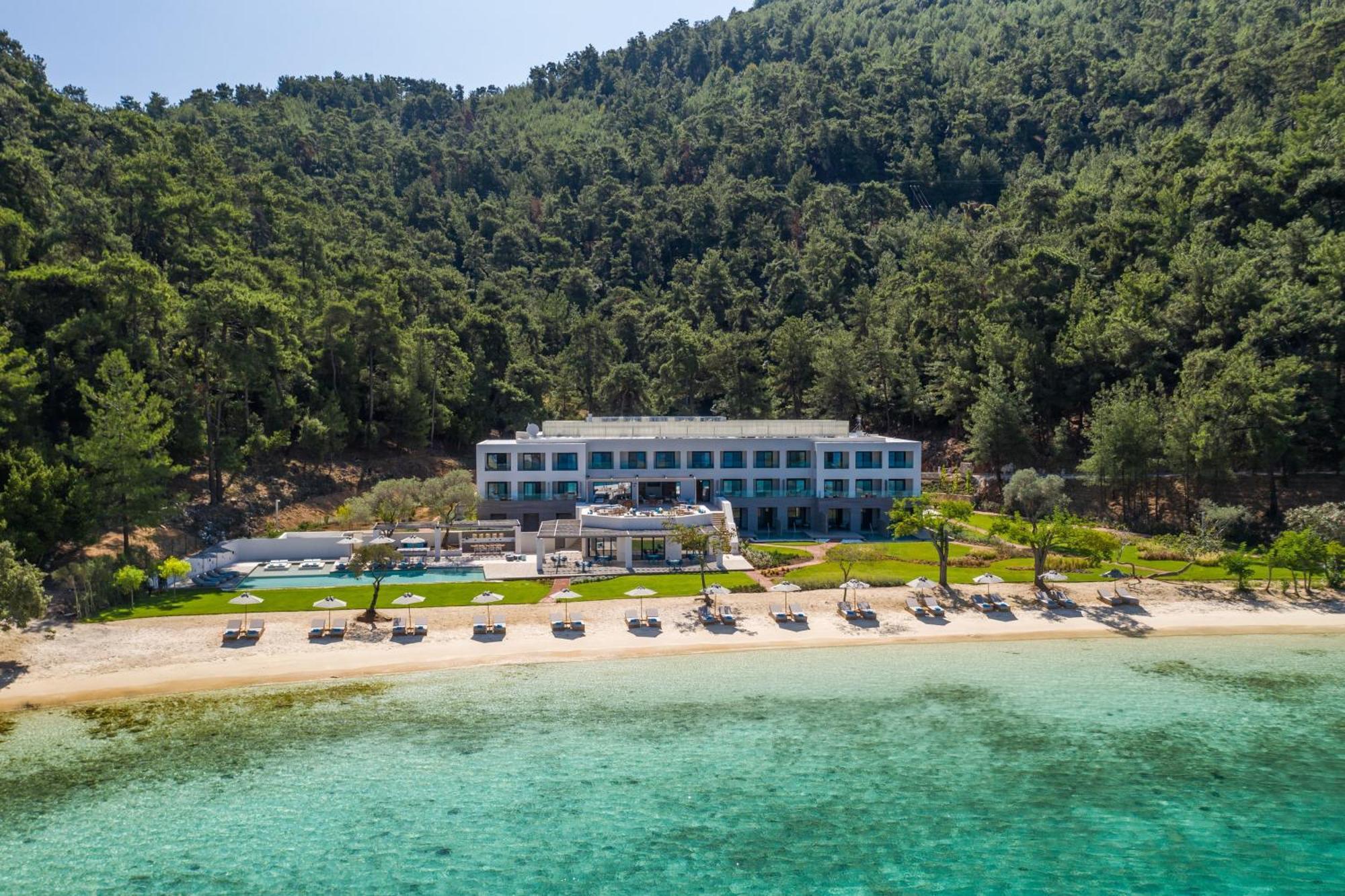 Vathi Cove Luxury Resort & Spa Hriszí Amudiá Kültér fotó