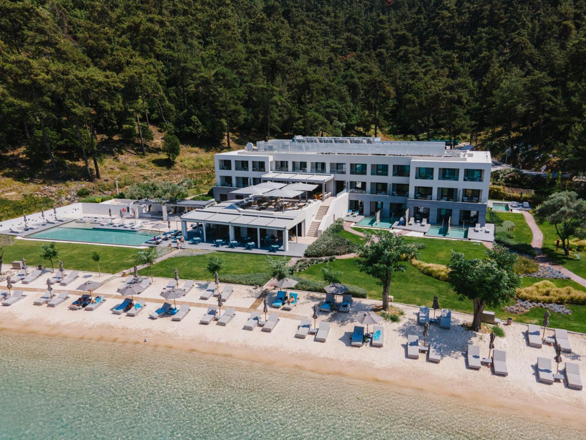 Vathi Cove Luxury Resort & Spa Hriszí Amudiá Kültér fotó