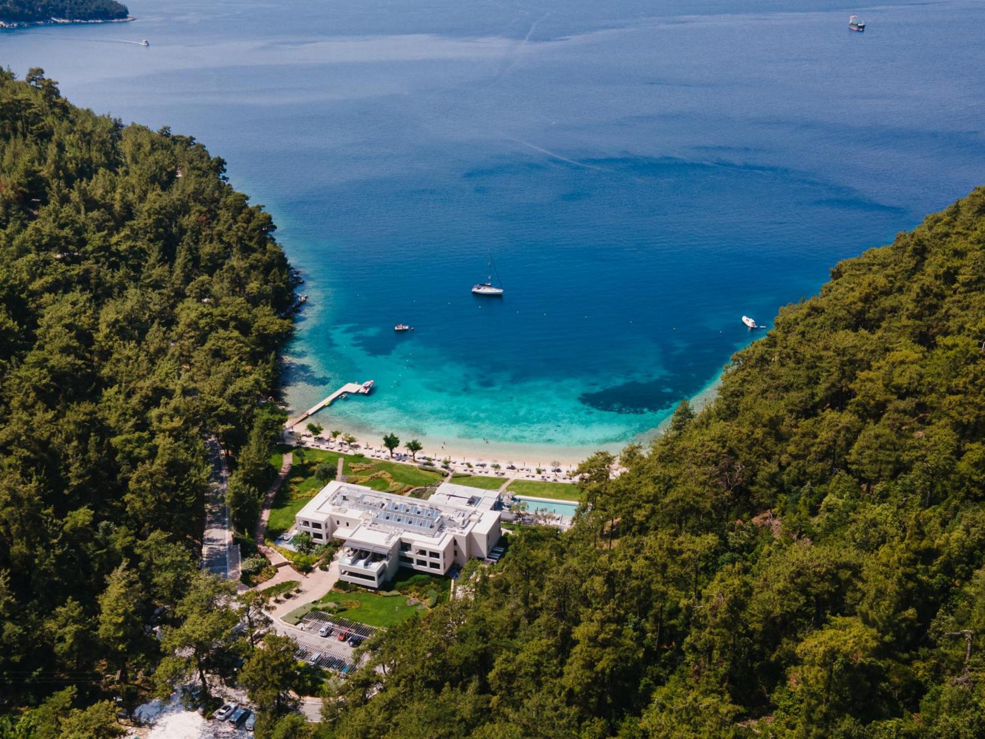 Vathi Cove Luxury Resort & Spa Hriszí Amudiá Kültér fotó