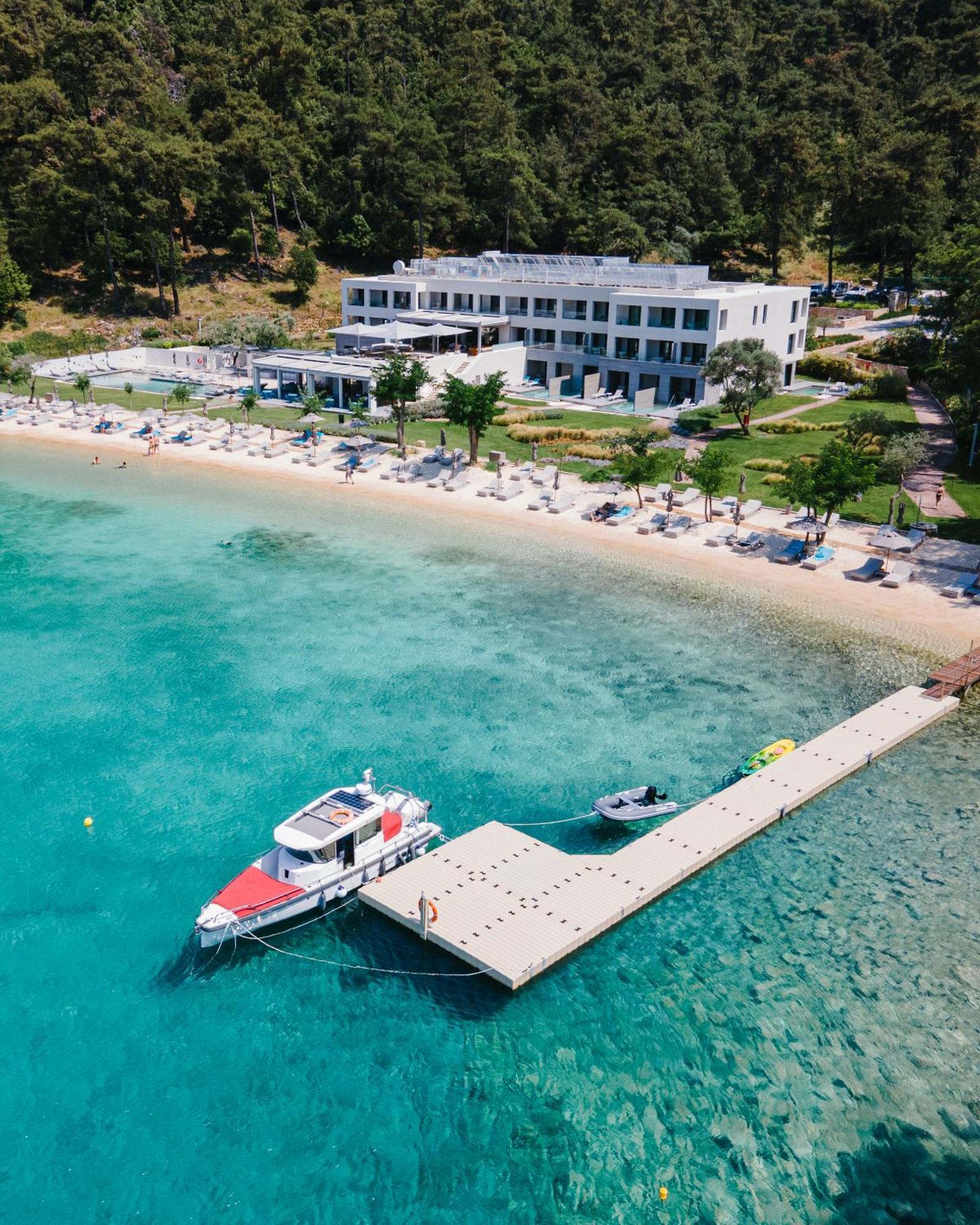 Vathi Cove Luxury Resort & Spa Hriszí Amudiá Kültér fotó