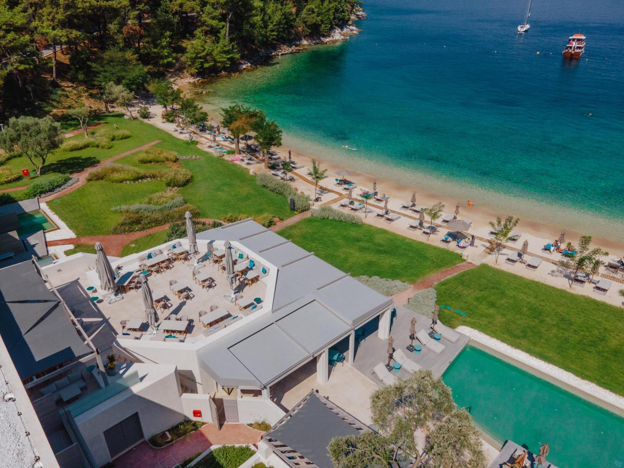 Vathi Cove Luxury Resort & Spa Hriszí Amudiá Kültér fotó