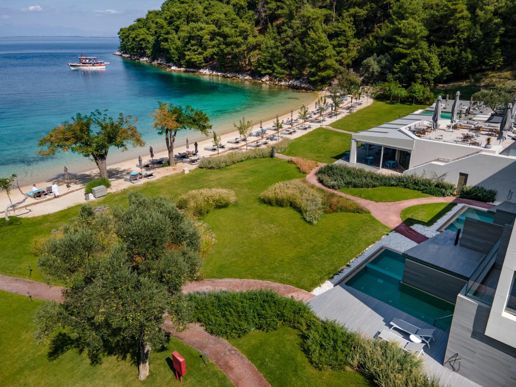 Vathi Cove Luxury Resort & Spa Hriszí Amudiá Kültér fotó