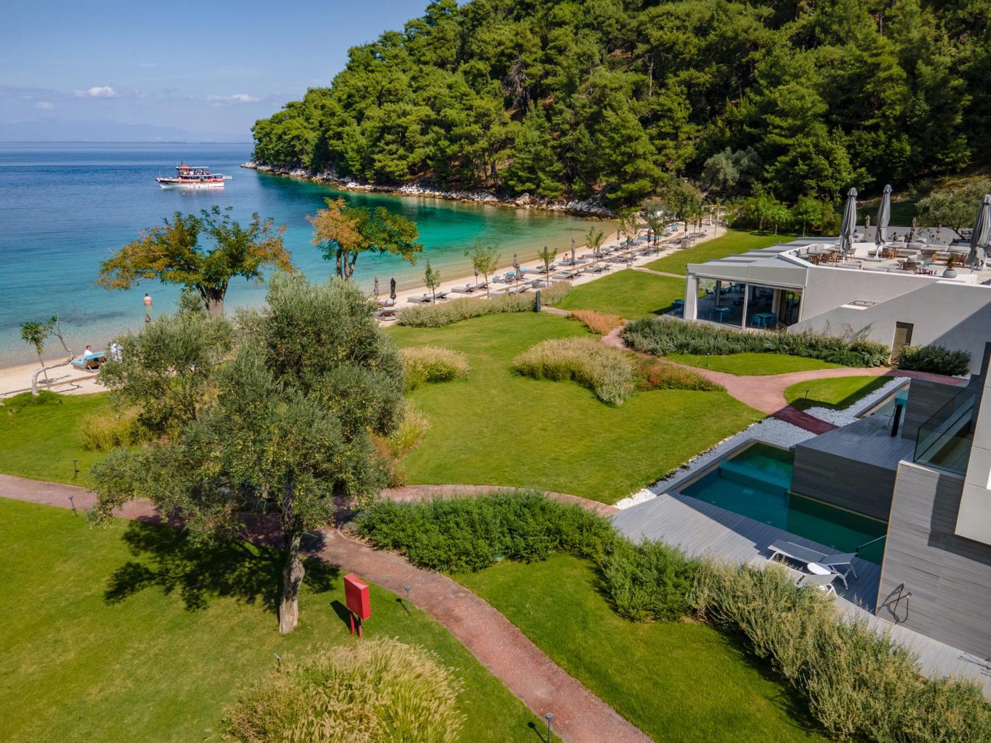 Vathi Cove Luxury Resort & Spa Hriszí Amudiá Kültér fotó