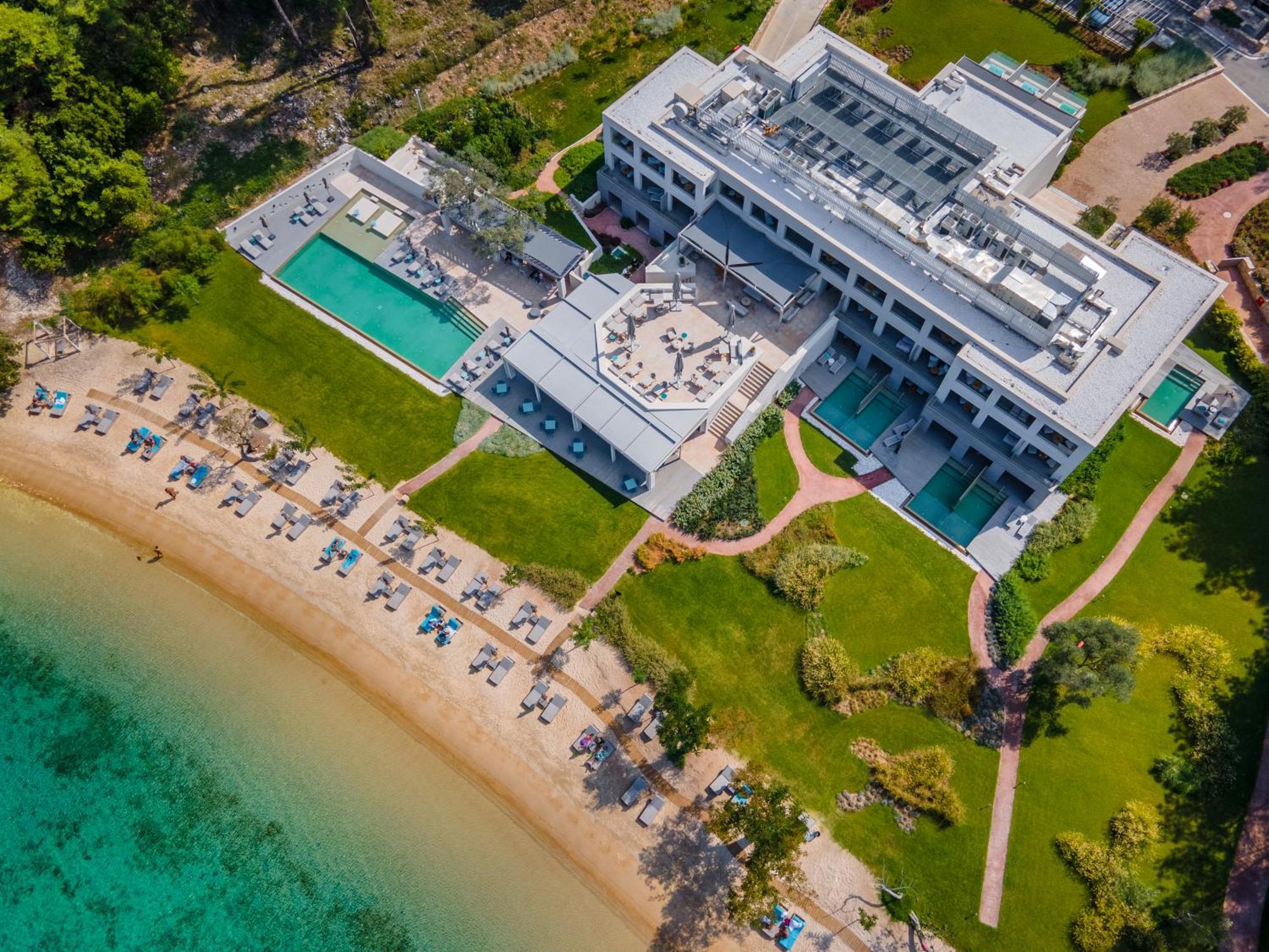 Vathi Cove Luxury Resort & Spa Hriszí Amudiá Kültér fotó